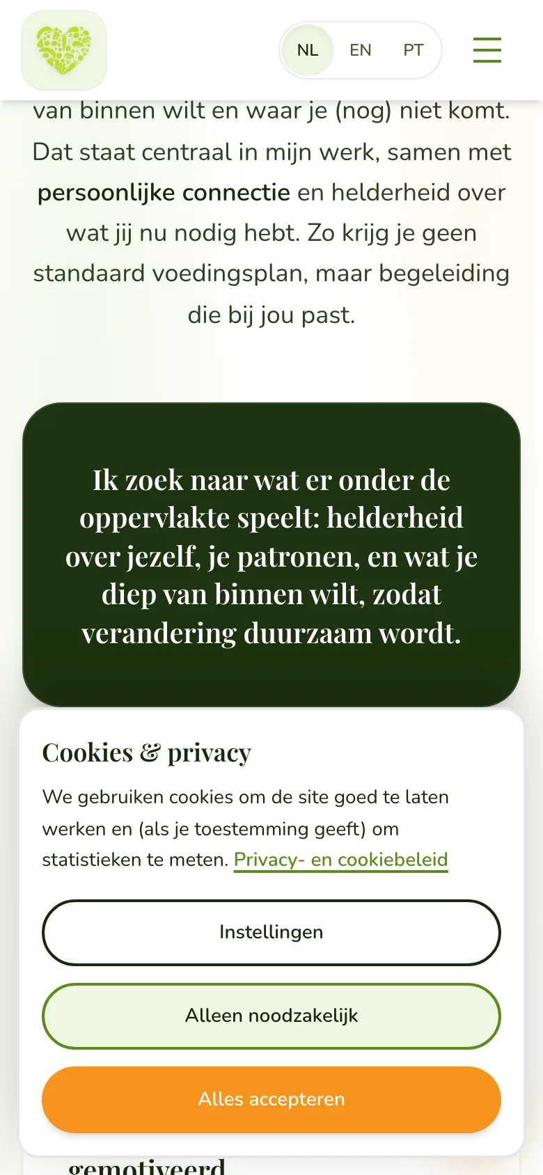 Traject-aanbod, mobiel